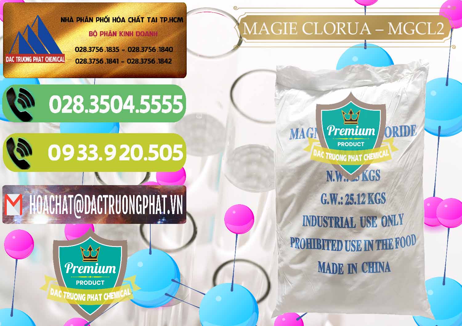Cty phân phối - bán Magie Clorua – MGCL2 96% Dạng Vảy Trung Quốc China - 0091 - Cty chuyên phân phối _ nhập khẩu hóa chất tại TP.HCM - hoachatmientay.vn