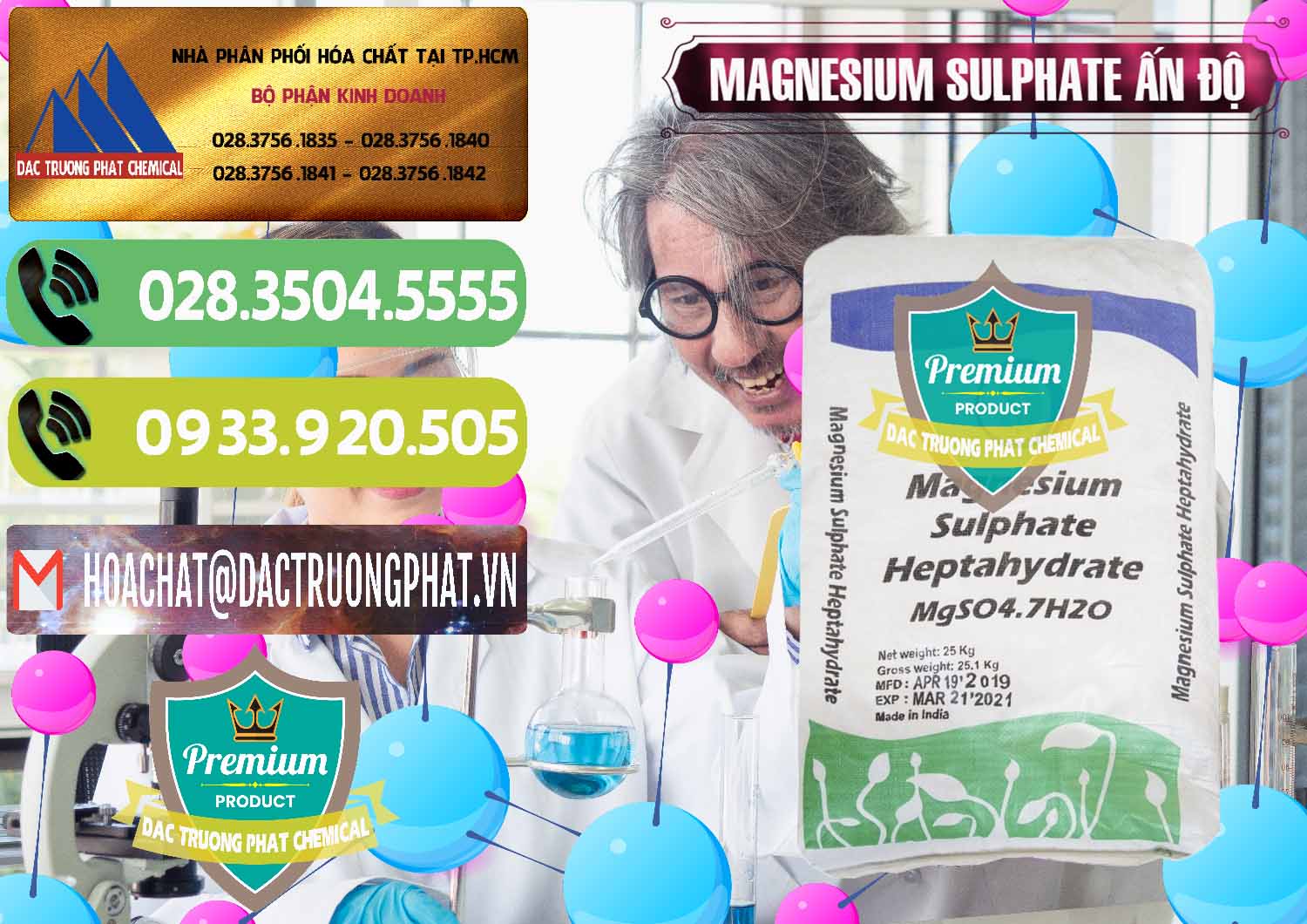 Nơi chuyên phân phối & bán MGSO4.7H2O – Magnesium Sulphate Heptahydrate Ấn Độ India - 0362 - Chuyên nhập khẩu ( cung cấp ) hóa chất tại TP.HCM - hoachatmientay.vn