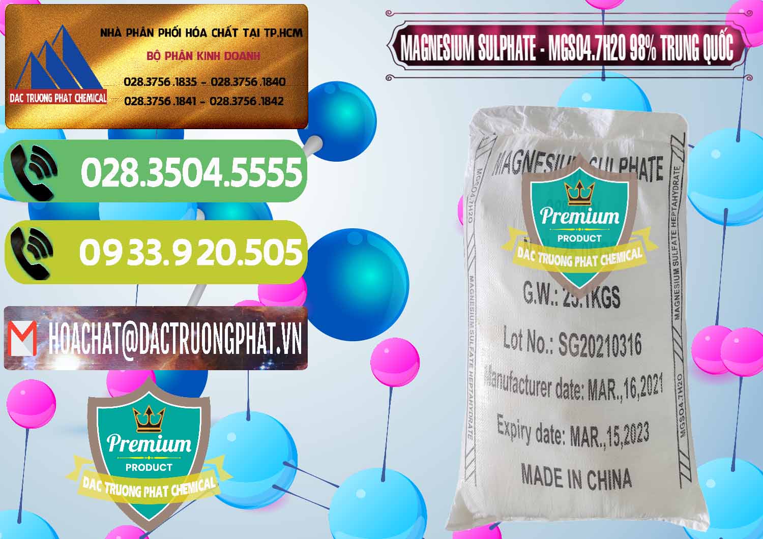 Công ty bán _ cung cấp MGSO4.7H2O – Magnesium Sulphate 98% Trung Quốc China - 0229 - Đơn vị chuyên phân phối _ bán hóa chất tại TP.HCM - hoachatmientay.vn