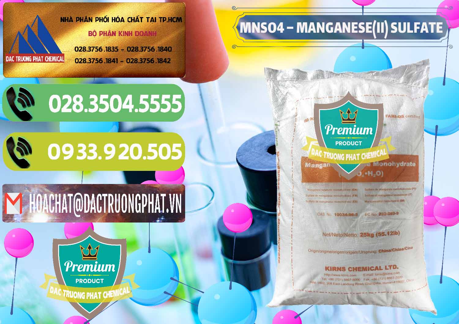 Nơi phân phối _ bán MNSO4 – Manganese (II) Sulfate Kirns Trung Quốc China - 0095 - Cty chuyên bán và cung cấp hóa chất tại TP.HCM - hoachatmientay.vn