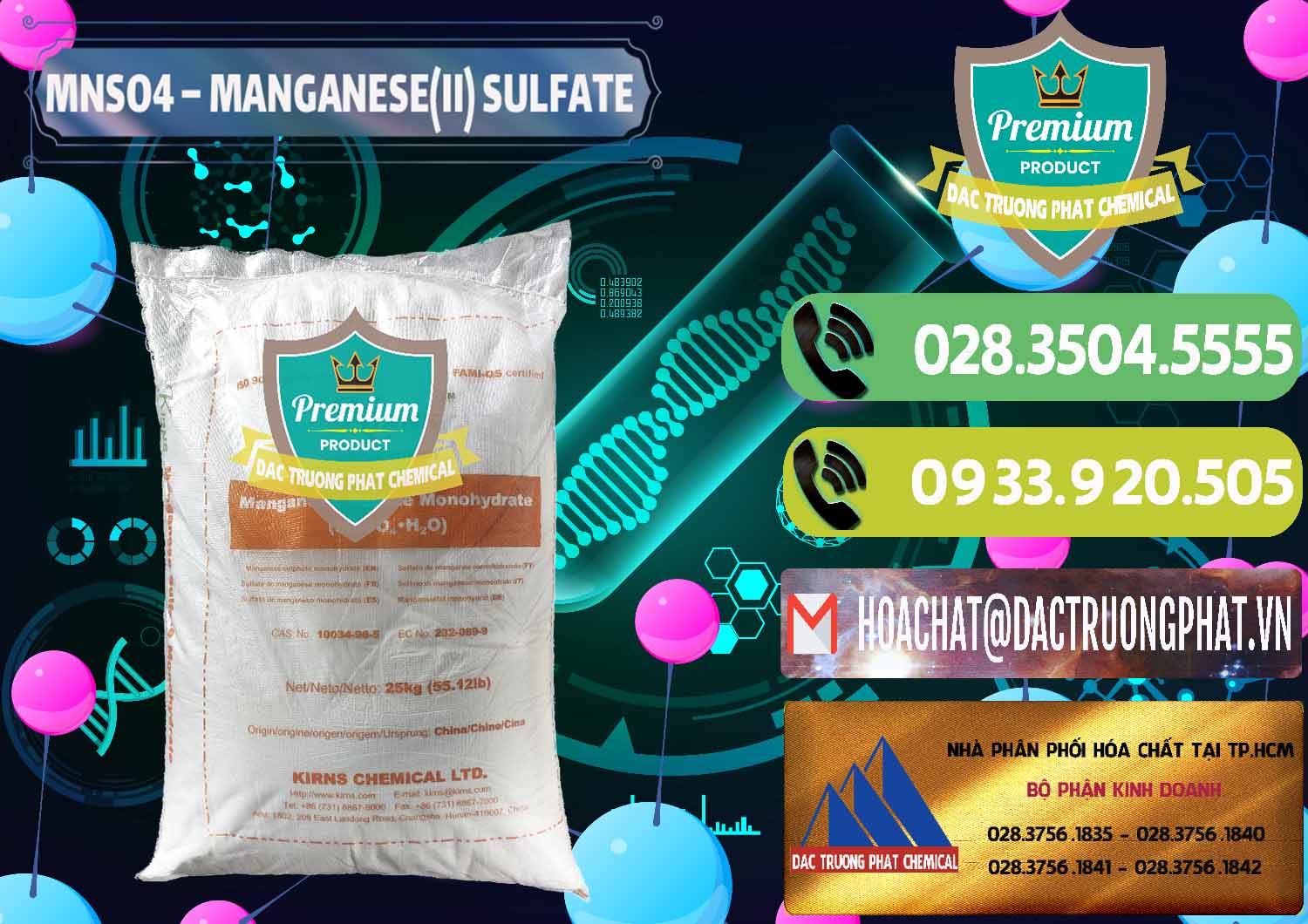 Công ty cung cấp và bán MNSO4 – Manganese (II) Sulfate Kirns Trung Quốc China - 0095 - Nhà cung cấp _ kinh doanh hóa chất tại TP.HCM - hoachatmientay.vn