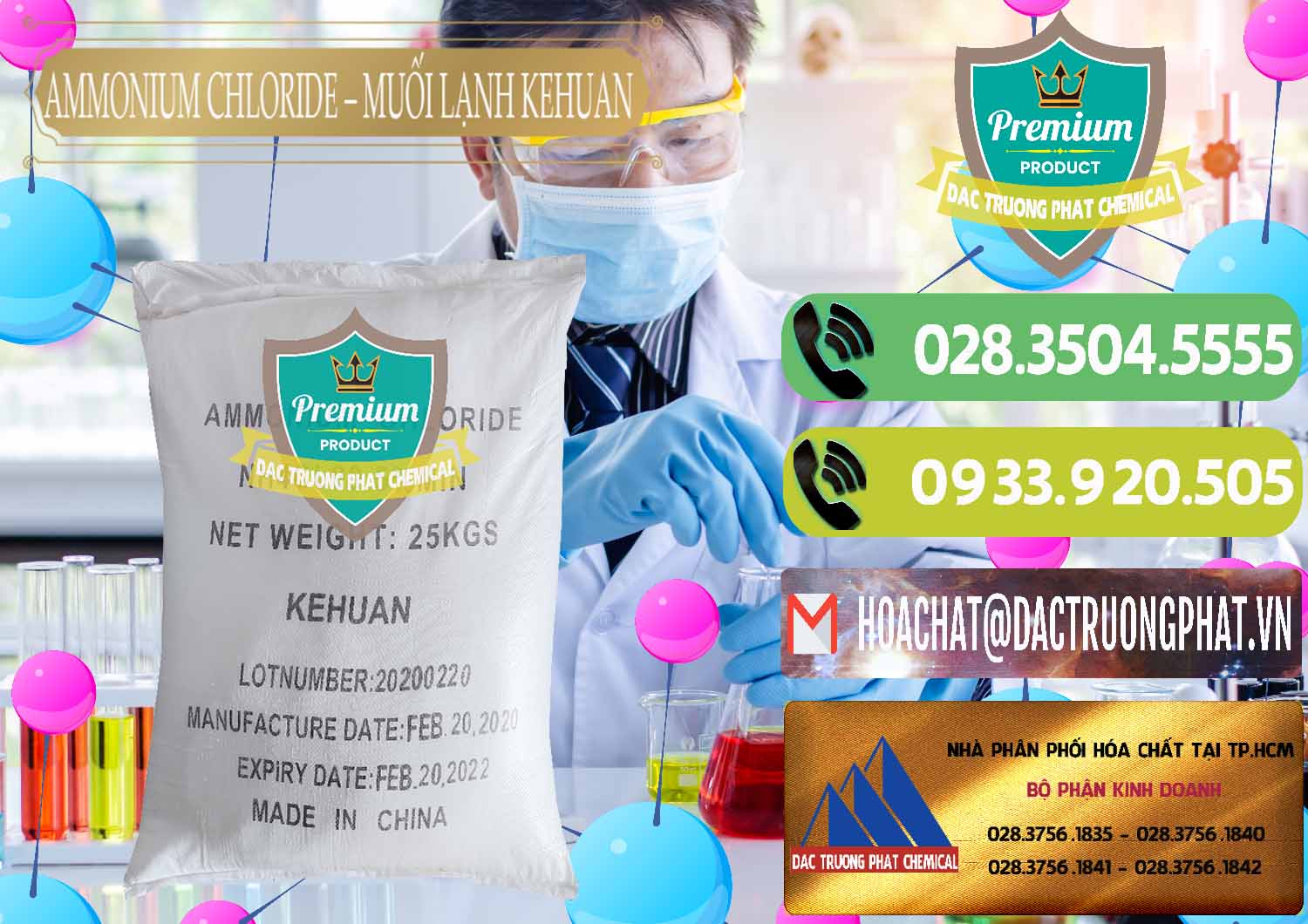 Cty chuyên bán & cung cấp Ammonium Chloride – NH4CL Muối Lạnh Kehuan Trung Quốc China - 0022 - Đơn vị phân phối - cung cấp hóa chất tại TP.HCM - hoachatmientay.vn