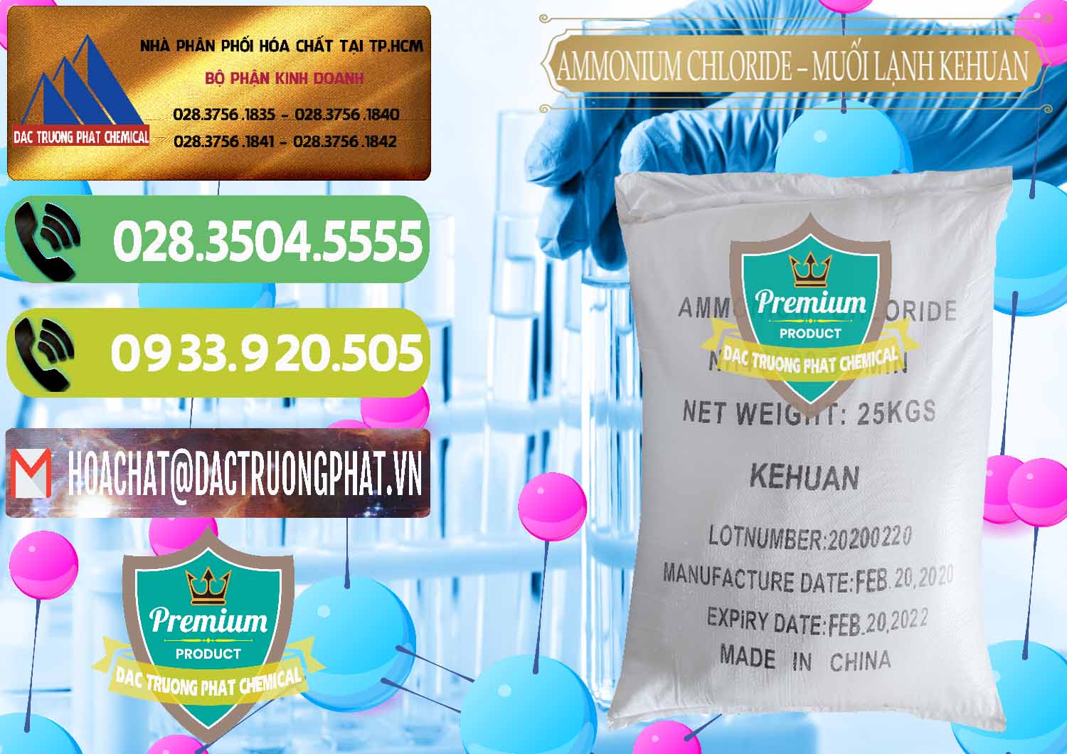 Đơn vị chuyên nhập khẩu - bán Ammonium Chloride – NH4CL Muối Lạnh Kehuan Trung Quốc China - 0022 - Nơi phân phối và cung cấp hóa chất tại TP.HCM - hoachatmientay.vn