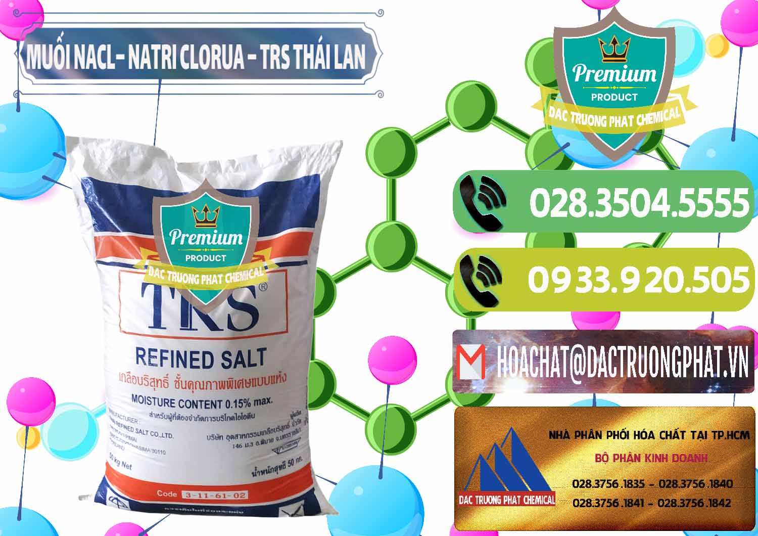 Cung cấp _ bán Muối NaCL – Sodium Chloride TRS Thái Lan - 0096 - Nơi chuyên bán ( phân phối ) hóa chất tại TP.HCM - hoachatmientay.vn