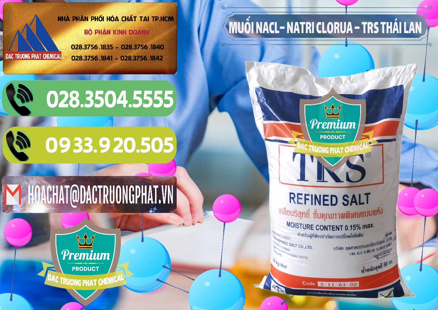 Đơn vị cung cấp & bán Muối NaCL – Sodium Chloride TRS Thái Lan - 0096 - Cty nhập khẩu - cung cấp hóa chất tại TP.HCM - hoachatmientay.vn