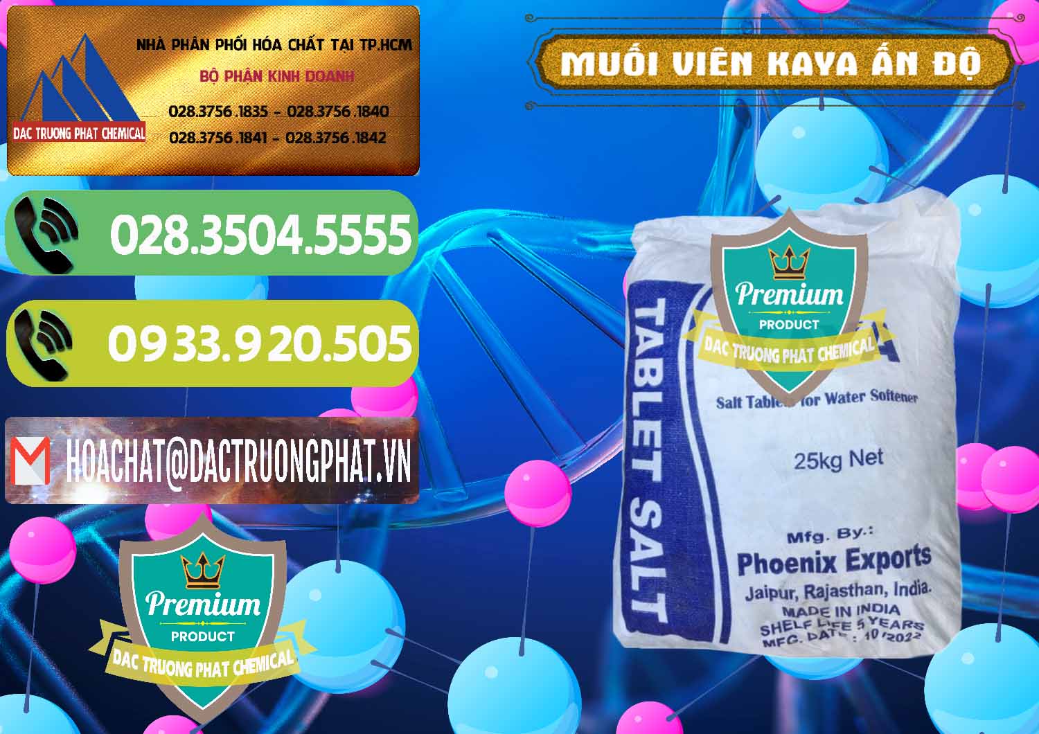 Nhà cung cấp _ bán Muối NaCL – Sodium Chloride Dạng Viên Tablets Kaya Ấn Độ India - 0368 - Đơn vị chuyên phân phối _ nhập khẩu hóa chất tại TP.HCM - hoachatmientay.vn