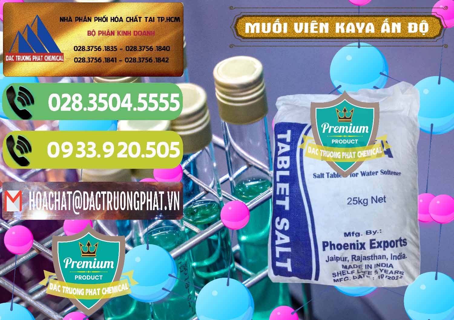 Cty chuyên kinh doanh - bán Muối NaCL – Sodium Chloride Dạng Viên Tablets Kaya Ấn Độ India - 0368 - Nơi chuyên cung cấp - nhập khẩu hóa chất tại TP.HCM - hoachatmientay.vn