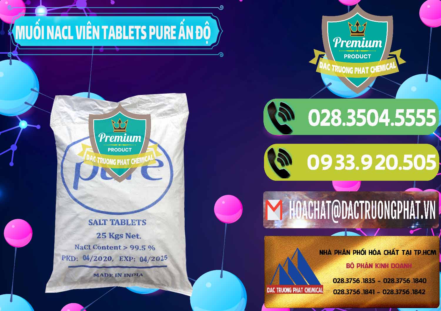 Công ty bán _ cung cấp Muối NaCL – Sodium Chloride Dạng Viên Tablets Pure Ấn Độ India - 0294 - Cty phân phối - nhập khẩu hóa chất tại TP.HCM - hoachatmientay.vn
