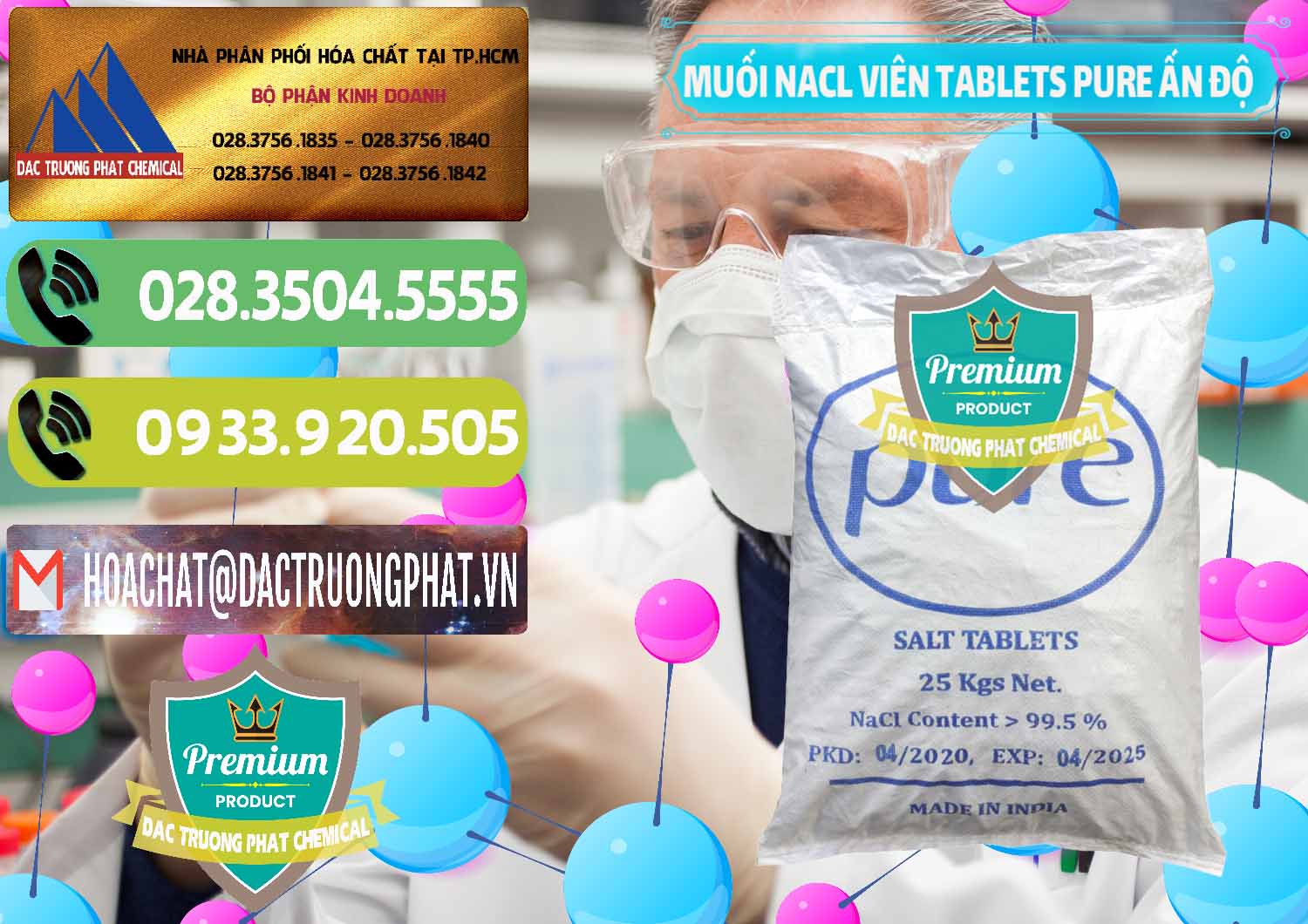 Công ty bán - phân phối Muối NaCL – Sodium Chloride Dạng Viên Tablets Pure Ấn Độ India - 0294 - Công ty cung cấp và kinh doanh hóa chất tại TP.HCM - hoachatmientay.vn