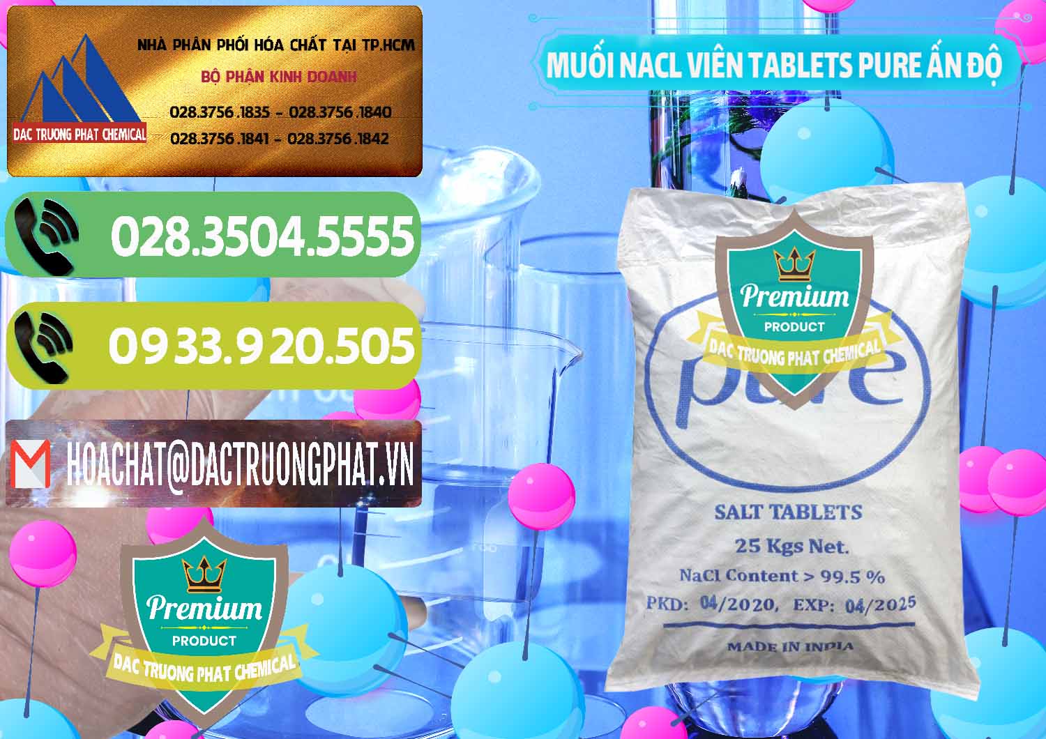 Công ty chuyên cung ứng - bán Muối NaCL – Sodium Chloride Dạng Viên Tablets Pure Ấn Độ India - 0294 - Nhà phân phối - nhập khẩu hóa chất tại TP.HCM - hoachatmientay.vn