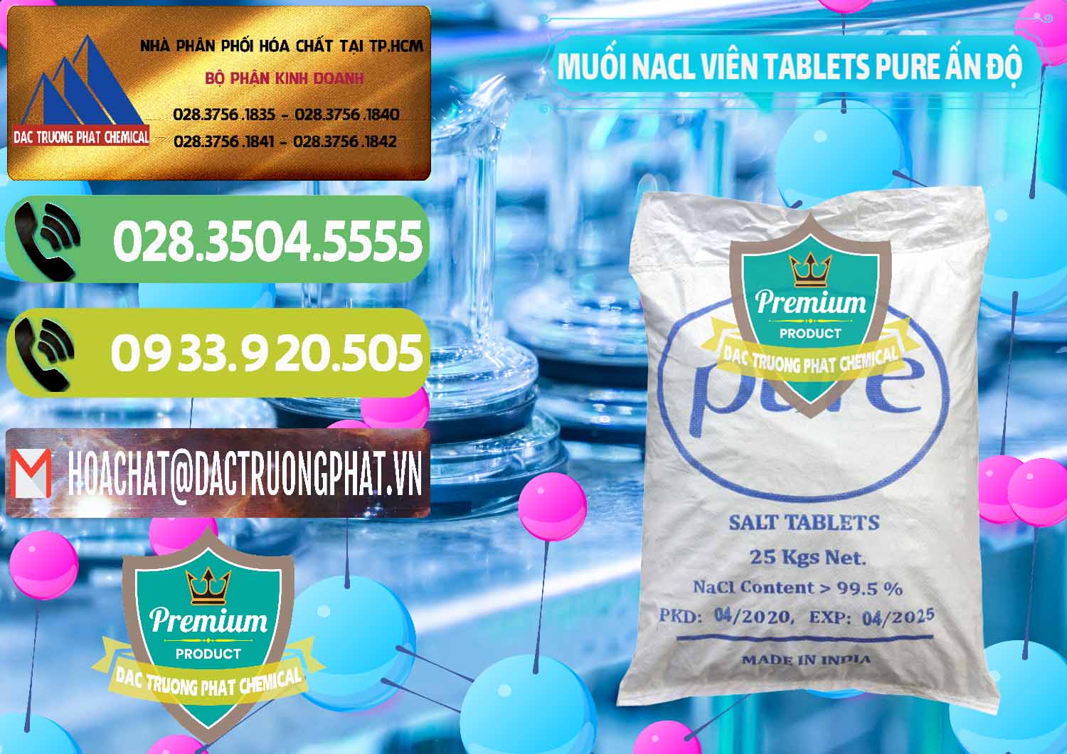 Đơn vị cung cấp ( bán ) Muối NaCL – Sodium Chloride Dạng Viên Tablets Pure Ấn Độ India - 0294 - Công ty kinh doanh ( cung cấp ) hóa chất tại TP.HCM - hoachatmientay.vn