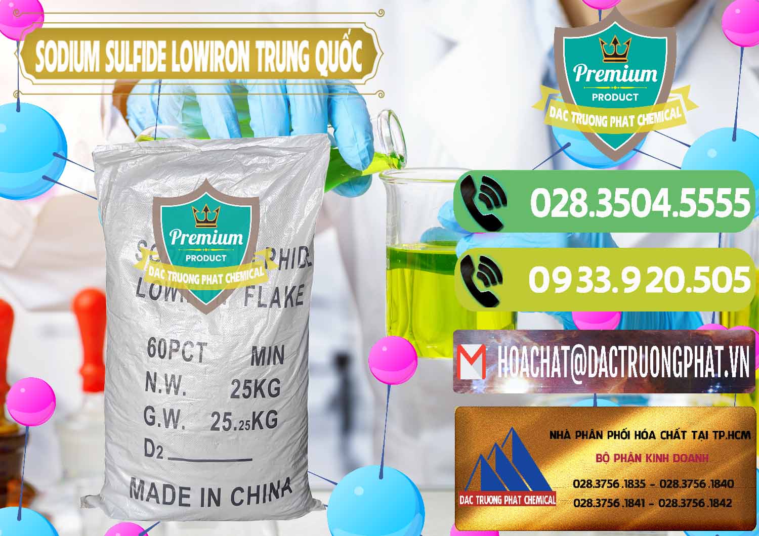 Đơn vị chuyên nhập khẩu _ bán Sodium Sulfide NA2S – Đá Thối Lowiron Trung Quốc China - 0227 - Chuyên cung cấp _ phân phối hóa chất tại TP.HCM - hoachatmientay.vn