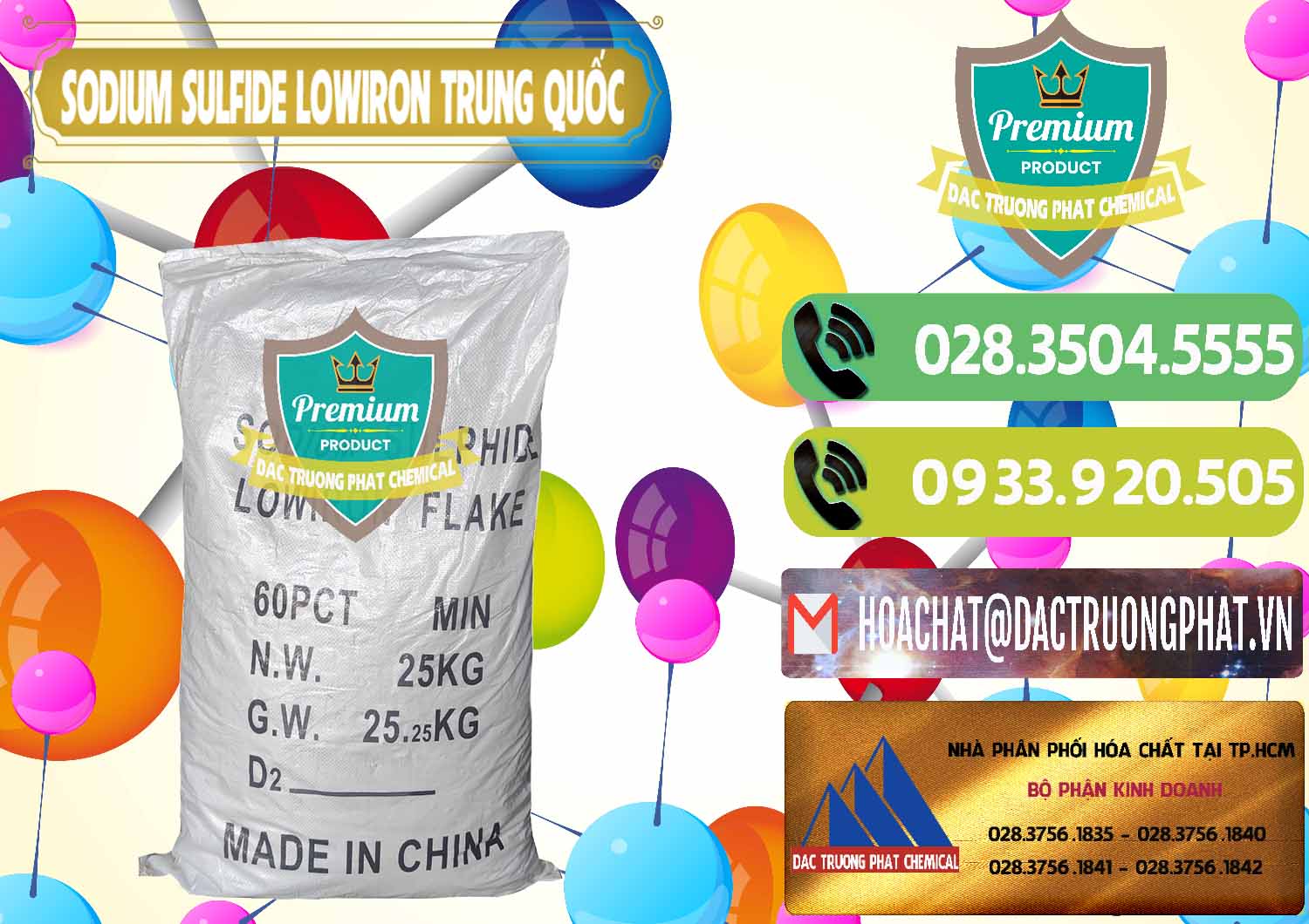 Cty bán - cung ứng Sodium Sulfide NA2S – Đá Thối Lowiron Trung Quốc China - 0227 - Công ty bán & phân phối hóa chất tại TP.HCM - hoachatmientay.vn