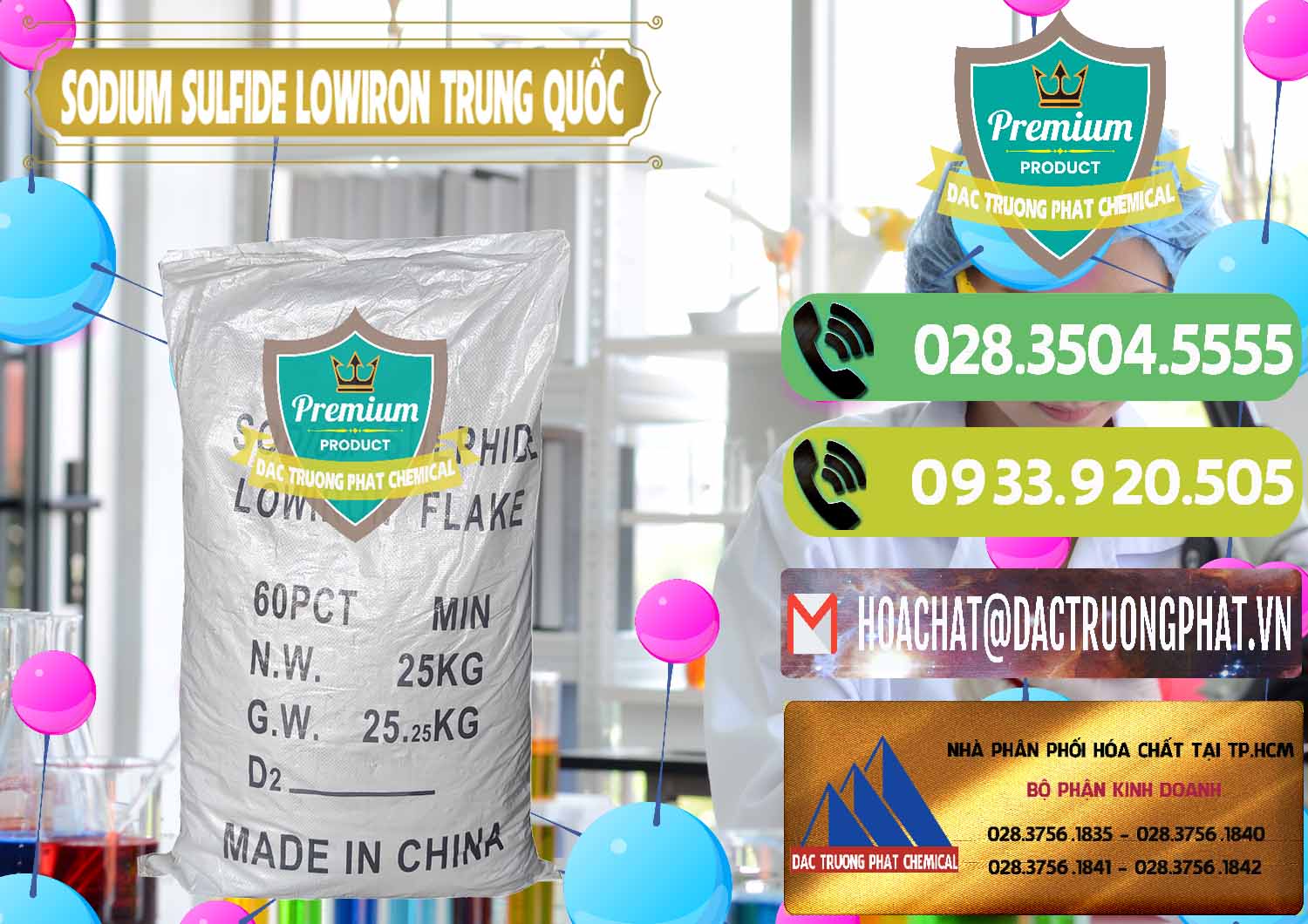 Công ty chuyên bán _ cung cấp Sodium Sulfide NA2S – Đá Thối Lowiron Trung Quốc China - 0227 - Nơi phân phối ( kinh doanh ) hóa chất tại TP.HCM - hoachatmientay.vn