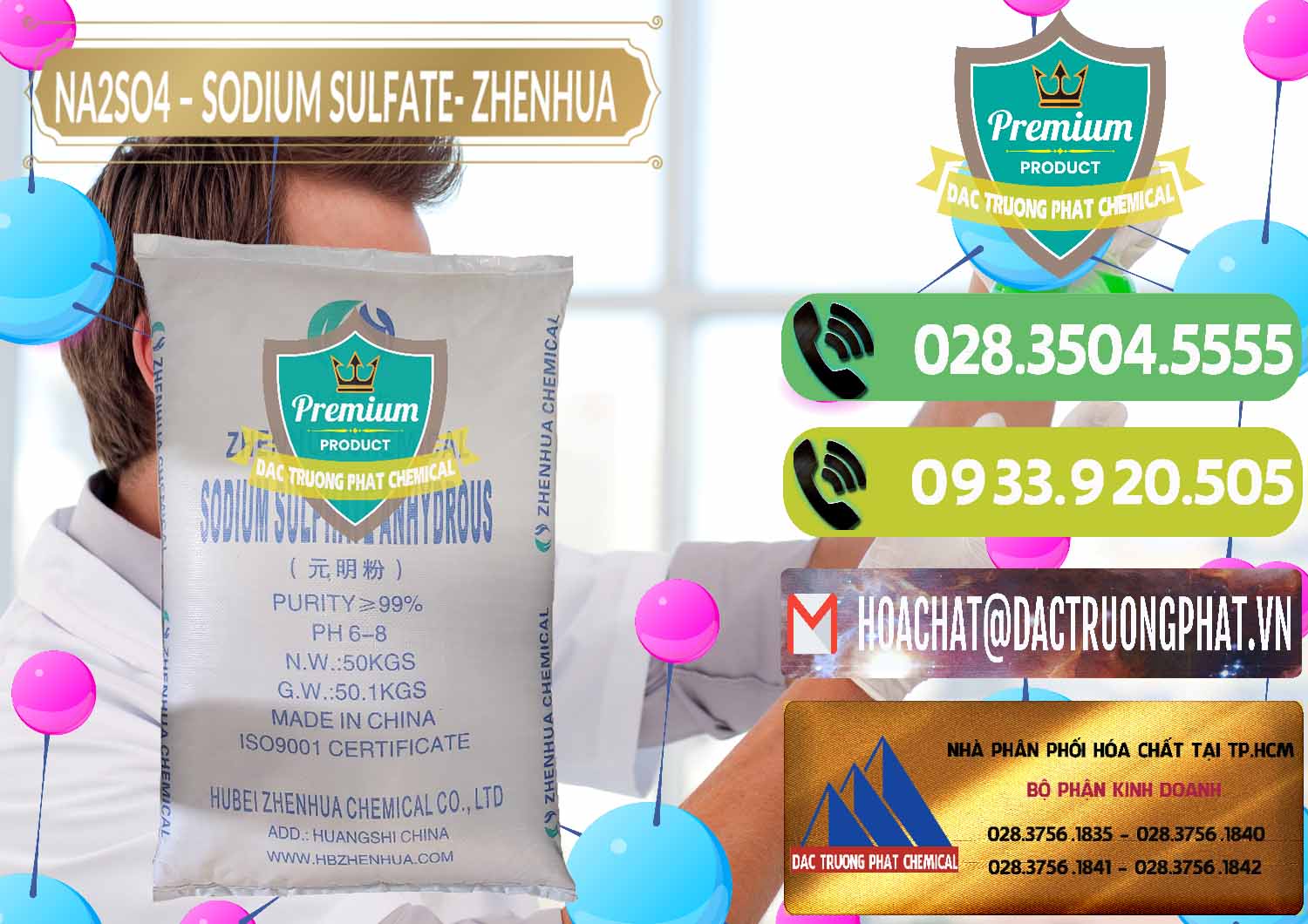Công ty chuyên phân phối - bán Sodium Sulphate - Muối Sunfat Na2SO4 Zhenhua Trung Quốc China - 0101 - Nơi chuyên kinh doanh _ phân phối hóa chất tại TP.HCM - hoachatmientay.vn