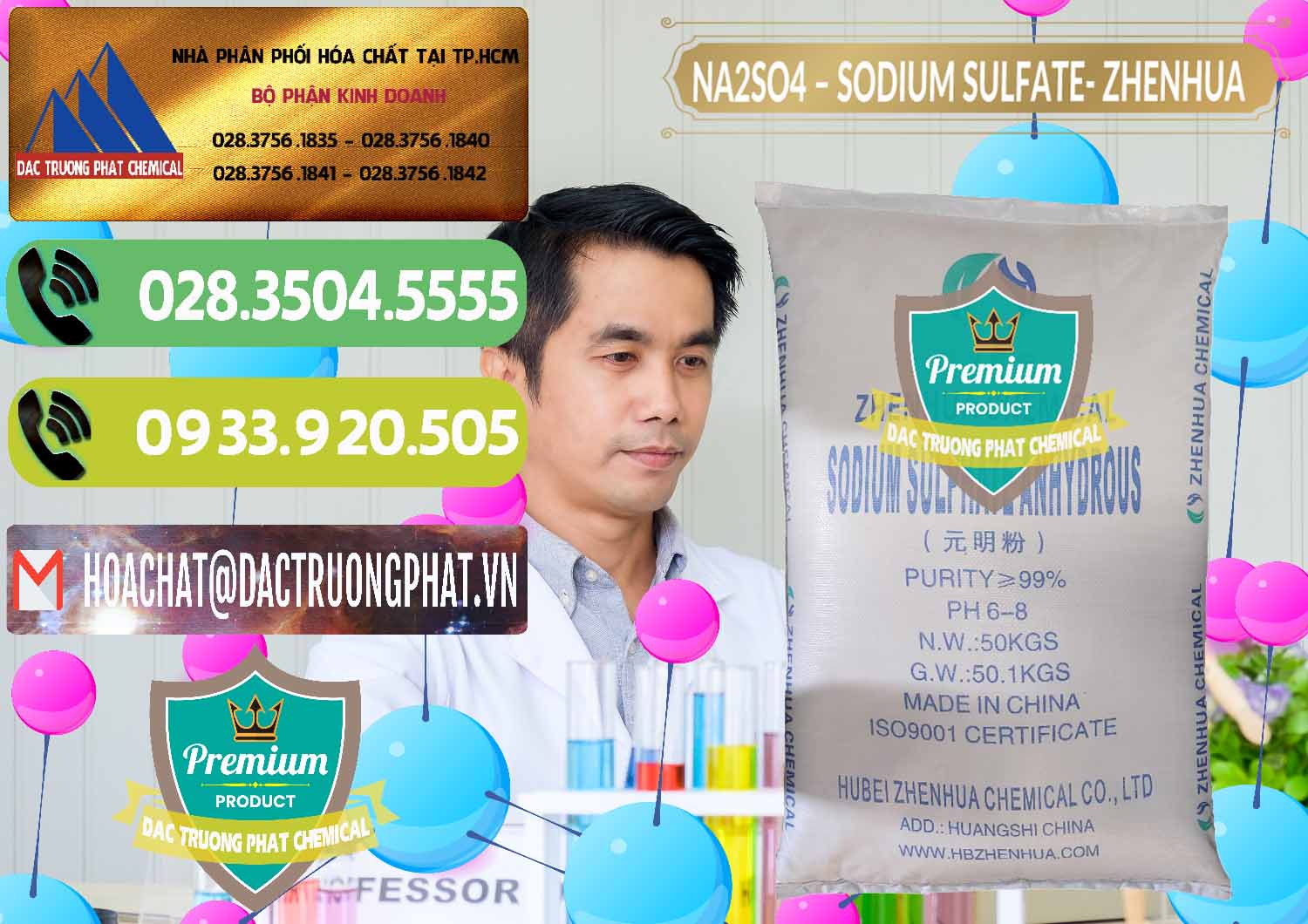 Chuyên bán và phân phối Sodium Sulphate - Muối Sunfat Na2SO4 Zhenhua Trung Quốc China - 0101 - Công ty phân phối - nhập khẩu hóa chất tại TP.HCM - hoachatmientay.vn