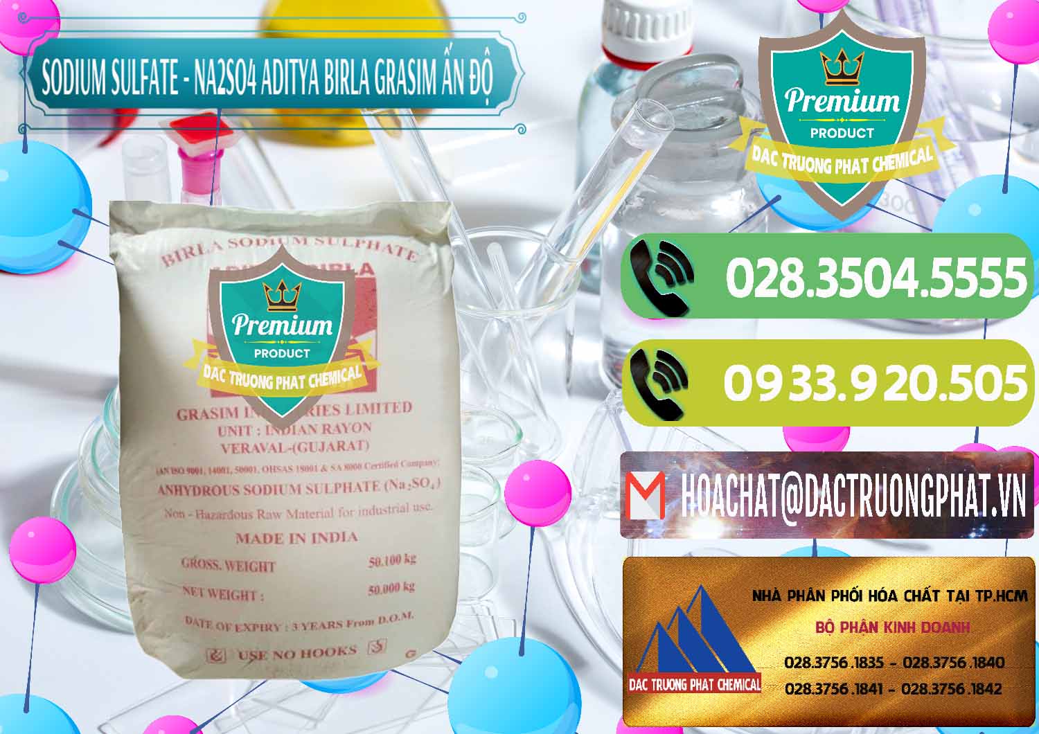 Đơn vị chuyên bán - cung cấp Sodium Sulphate - Muối Sunfat Na2SO4 Grasim Ấn Độ India - 0356 - Nhà phân phối và kinh doanh hóa chất tại TP.HCM - hoachatmientay.vn