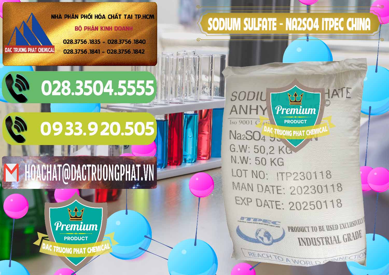 Nơi kinh doanh ( bán ) Sodium Sulphate - Muối Sunfat Na2SO4 ITPEC Trung Quốc China - 0340 - Đơn vị chuyên cung cấp & nhập khẩu hóa chất tại TP.HCM - hoachatmientay.vn