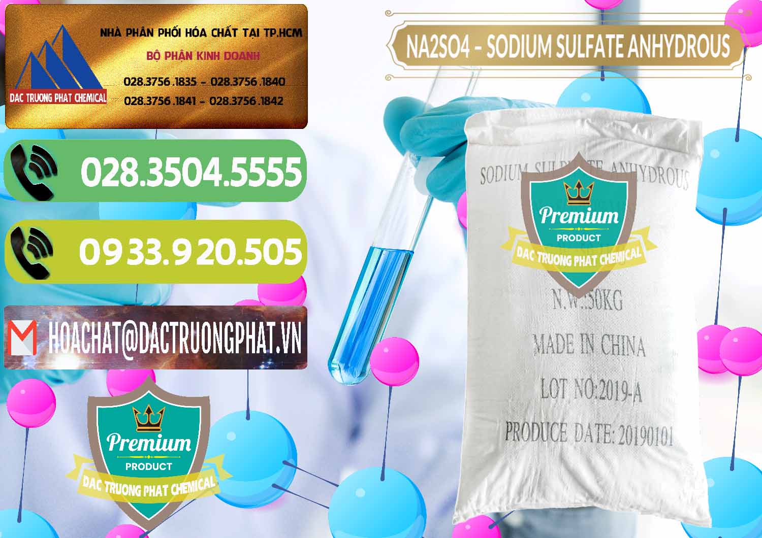 Nhà phân phối ( bán ) Sodium Sulphate - Muối Sunfat Na2SO4 PH 6-8 Trung Quốc China - 0099 - Công ty nhập khẩu - phân phối hóa chất tại TP.HCM - hoachatmientay.vn