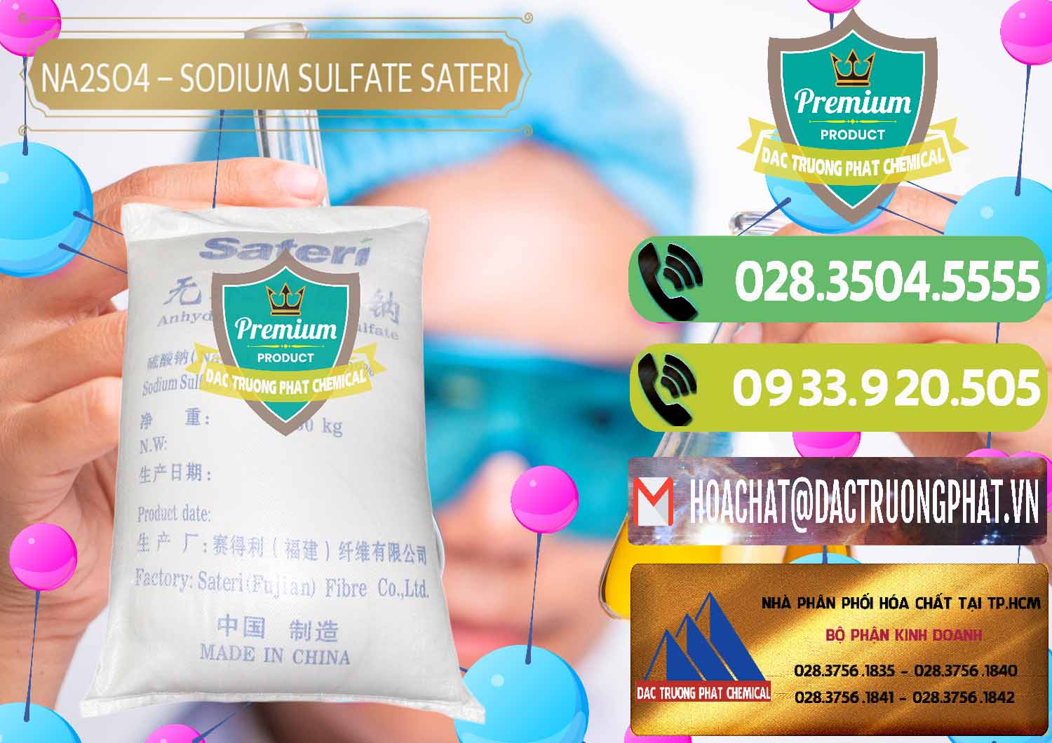 Cty chuyên nhập khẩu và bán Sodium Sulphate - Muối Sunfat Na2SO4 Sateri Trung Quốc China - 0100 - Đơn vị cung cấp - phân phối hóa chất tại TP.HCM - hoachatmientay.vn