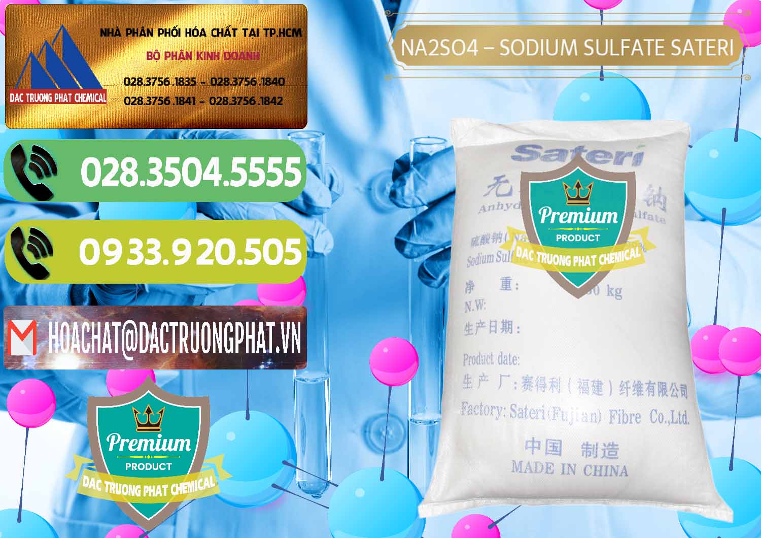 Nơi chuyên nhập khẩu - bán Sodium Sulphate - Muối Sunfat Na2SO4 Sateri Trung Quốc China - 0100 - Nơi chuyên phân phối và kinh doanh hóa chất tại TP.HCM - hoachatmientay.vn