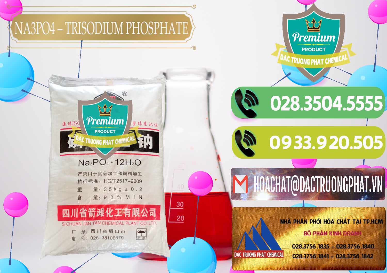 Đơn vị chuyên nhập khẩu & bán Na3PO4 – Trisodium Phosphate Trung Quốc China JT - 0102 - Chuyên cung cấp ( kinh doanh ) hóa chất tại TP.HCM - hoachatmientay.vn