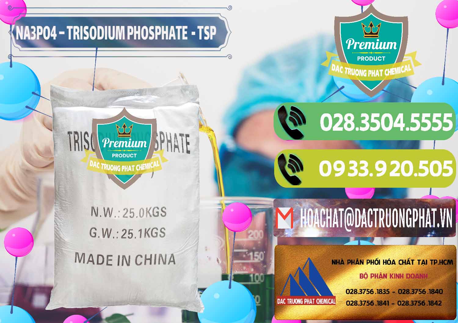 Đơn vị bán ( cung cấp ) Na3PO4 – Trisodium Phosphate Trung Quốc China TSP - 0103 - Cung cấp _ kinh doanh hóa chất tại TP.HCM - hoachatmientay.vn