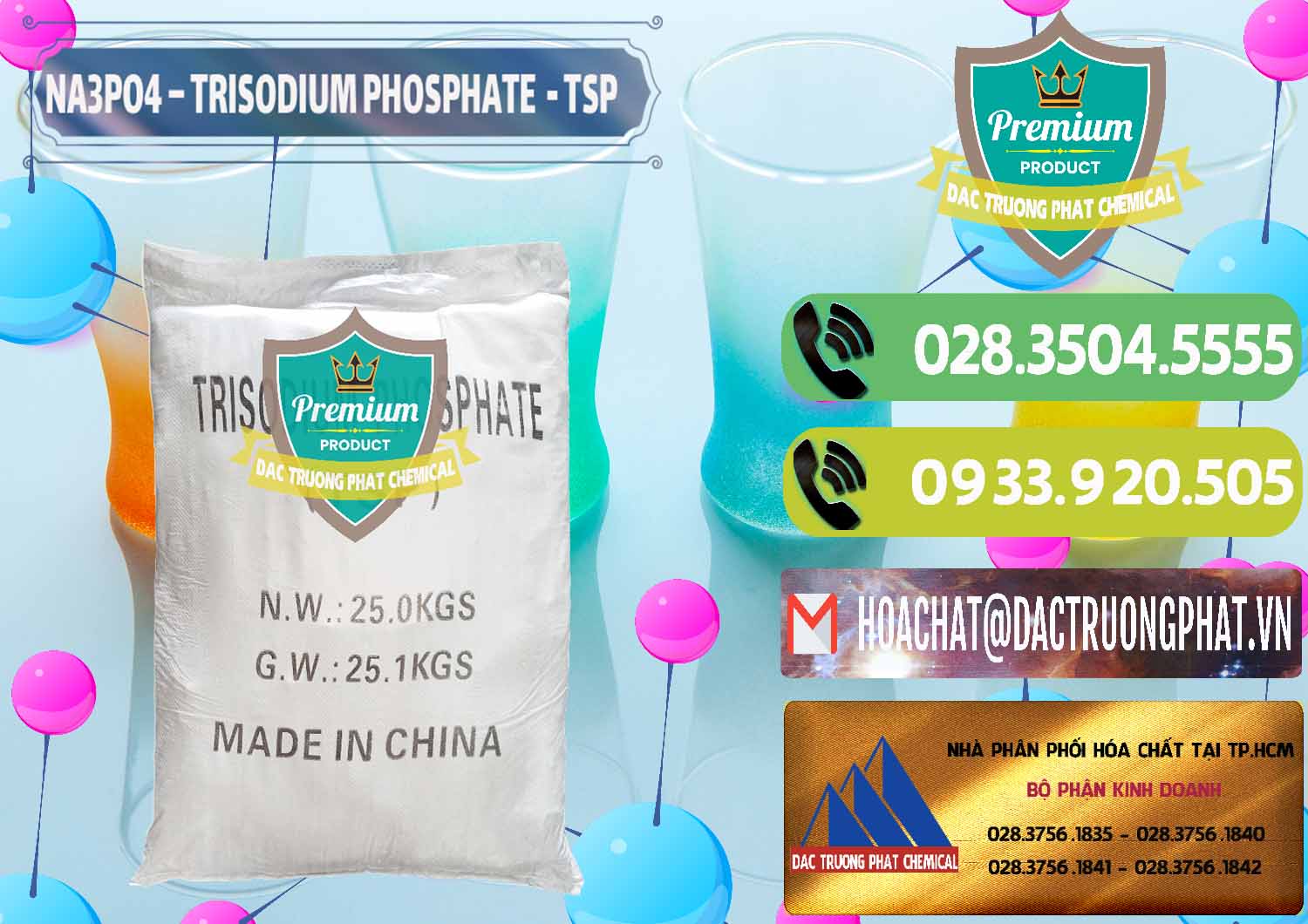 Nơi phân phối và bán Na3PO4 – Trisodium Phosphate Trung Quốc China TSP - 0103 - Đơn vị chuyên phân phối _ nhập khẩu hóa chất tại TP.HCM - hoachatmientay.vn