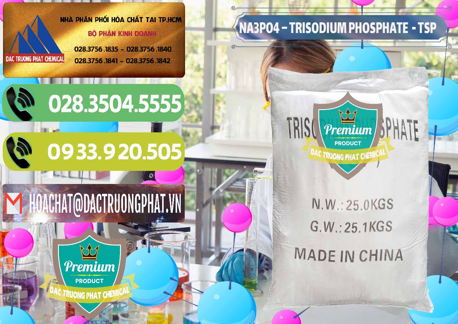 Đơn vị chuyên cung cấp - bán Na3PO4 – Trisodium Phosphate Trung Quốc China TSP - 0103 - Chuyên cung cấp & kinh doanh hóa chất tại TP.HCM - hoachatmientay.vn