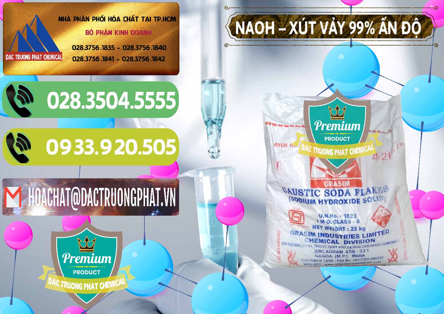 Chuyên kinh doanh & bán Xút Vảy - NaOH Vảy 99% Aditya Birla Grasim Ấn Độ India - 0171 - Công ty chuyên kinh doanh _ cung cấp hóa chất tại TP.HCM - hoachatmientay.vn