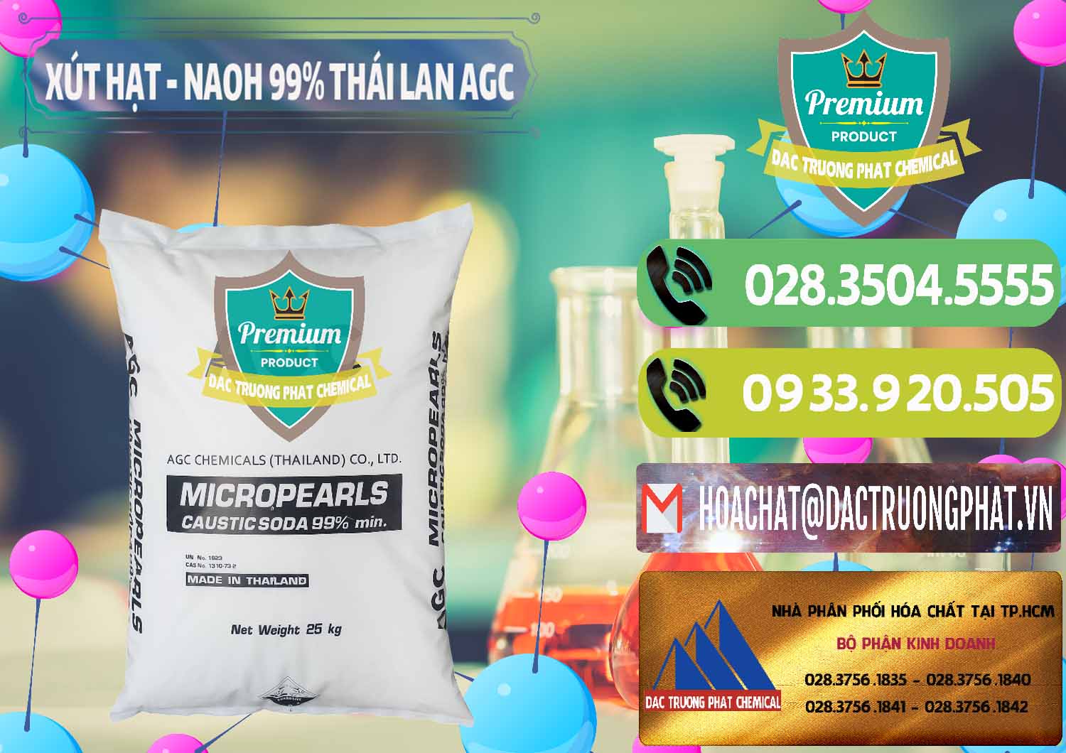 Cty chuyên cung ứng và bán Xút Hạt - NaOH Bột 99% AGC Thái Lan - 0168 - Cty chuyên bán & phân phối hóa chất tại TP.HCM - hoachatmientay.vn