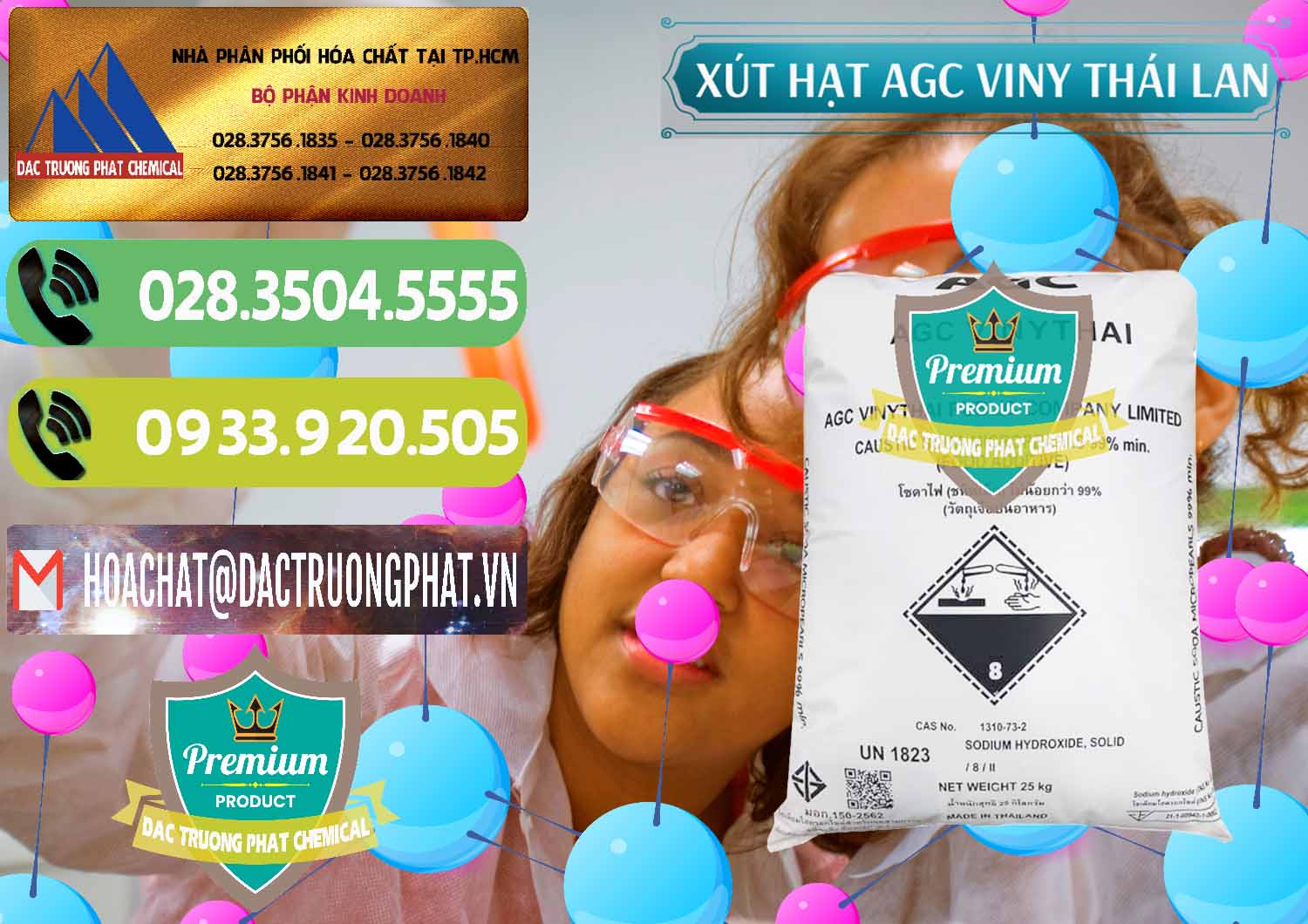 Đơn vị bán _ phân phối Xút Hạt - NaOH Bột 99% AGC Viny Thái Lan - 0399 - Cung cấp & phân phối hóa chất tại TP.HCM - hoachatmientay.vn