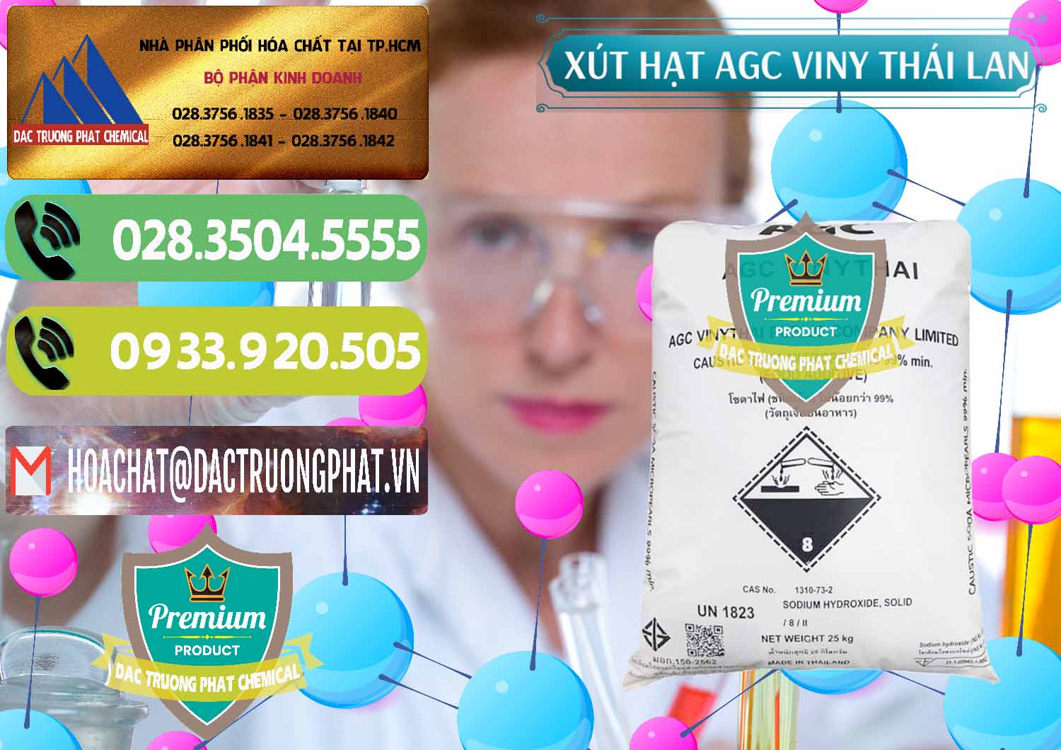 Công ty bán ( cung cấp ) Xút Hạt - NaOH Bột 99% AGC Viny Thái Lan - 0399 - Nhà phân phối - cung cấp hóa chất tại TP.HCM - hoachatmientay.vn