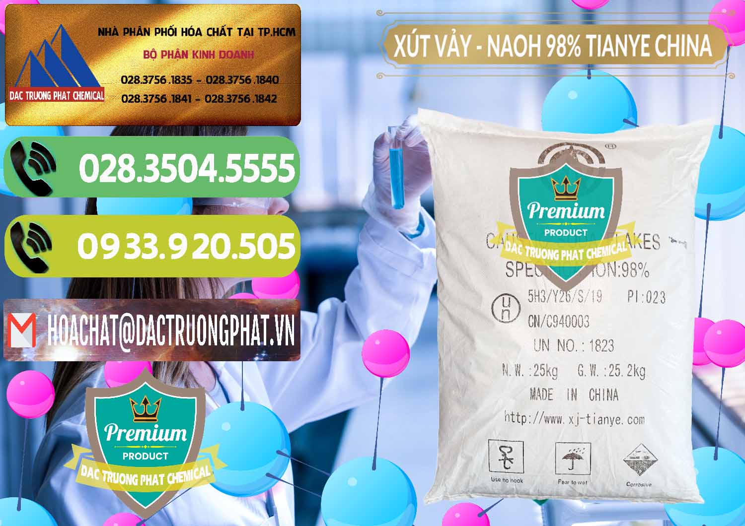 Cty chuyên nhập khẩu và bán Xút Vảy - NaOH Vảy 98% Tianye Trung Quốc China - 0177 - Công ty chuyên bán ( cung cấp ) hóa chất tại TP.HCM - hoachatmientay.vn