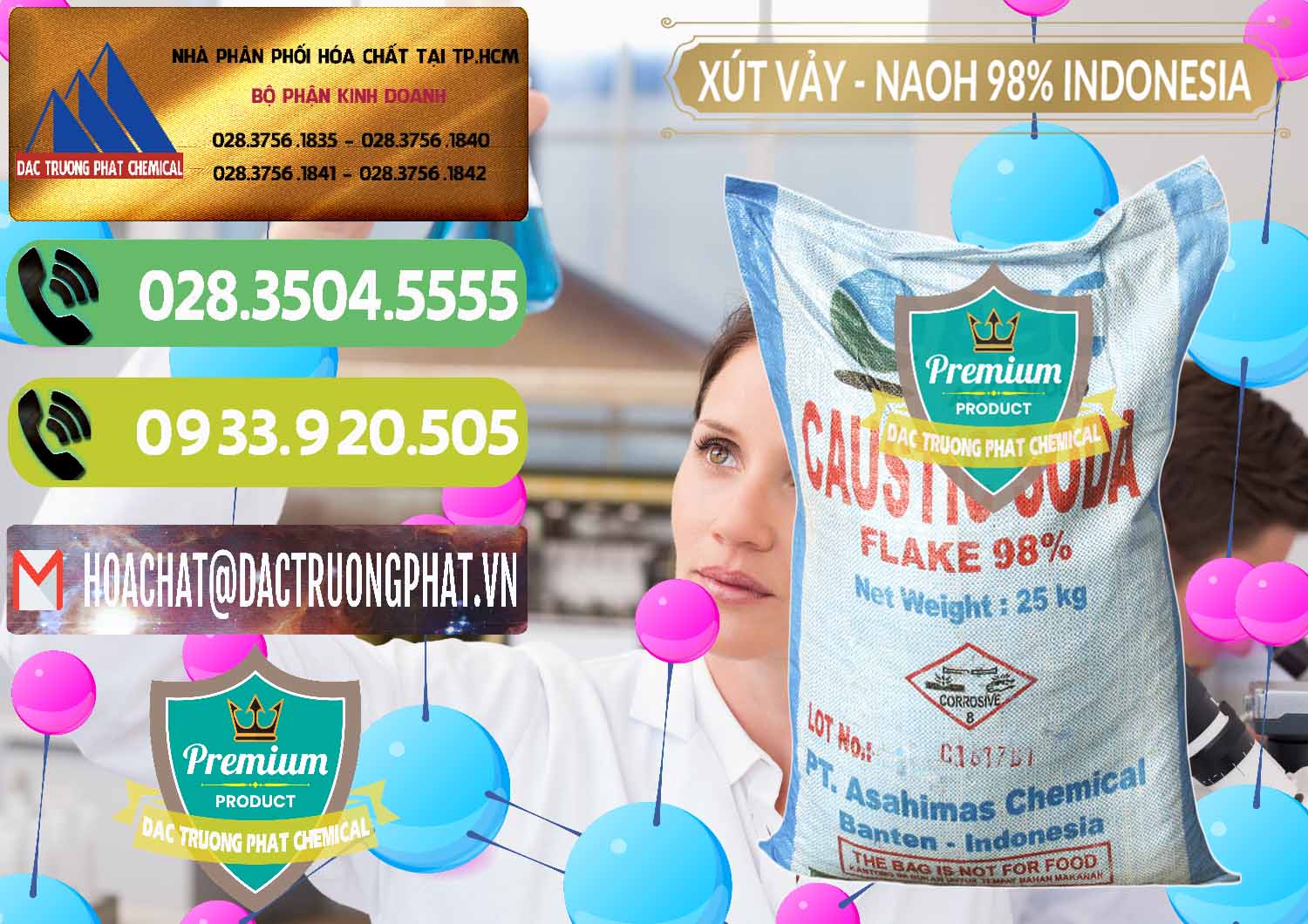 Công ty phân phối ( bán ) Xút Vảy - NaOH Vảy 98% ASC Indonesia - 0172 - Chuyên phân phối _ kinh doanh hóa chất tại TP.HCM - hoachatmientay.vn