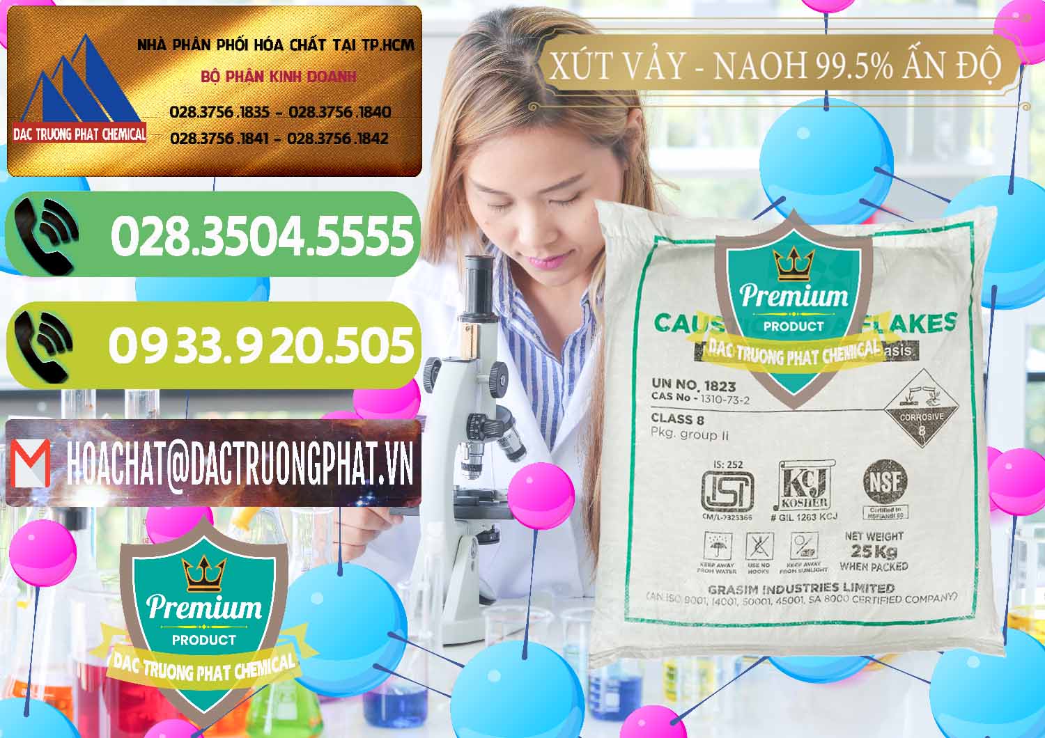 Công ty chuyên kinh doanh _ bán Xút Vảy - NaOH Vảy 99.5% Aditya Birla Grasim Ấn Độ India - 0170 - Đơn vị chuyên phân phối _ cung ứng hóa chất tại TP.HCM - hoachatmientay.vn
