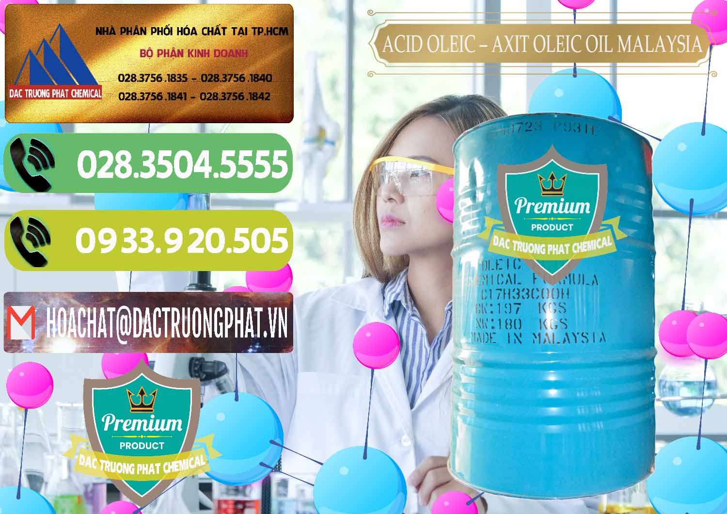 Cung ứng và bán Acid Oleic – Axit Oleic Oil Malaysia - 0013 - Chuyên cung ứng và phân phối hóa chất tại TP.HCM - hoachatmientay.vn