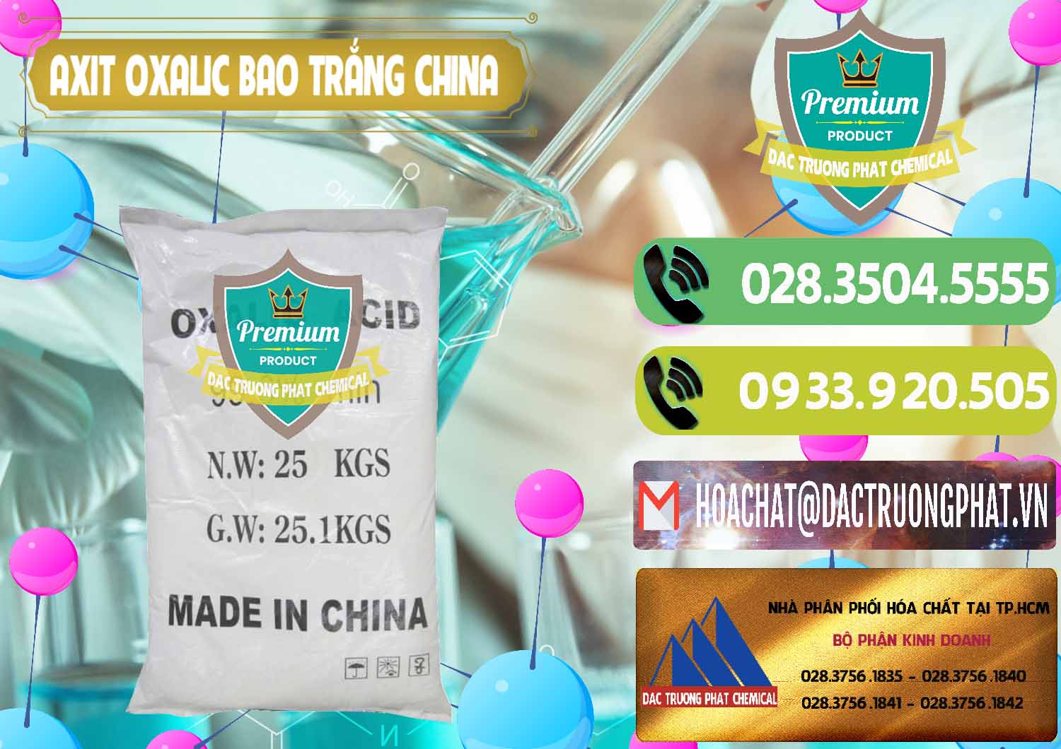 Nhà cung cấp ( bán ) Acid Oxalic – Axit Oxalic 99.6% Bao Trắng Trung Quốc China - 0270 - Nơi cung cấp - nhập khẩu hóa chất tại TP.HCM - hoachatmientay.vn