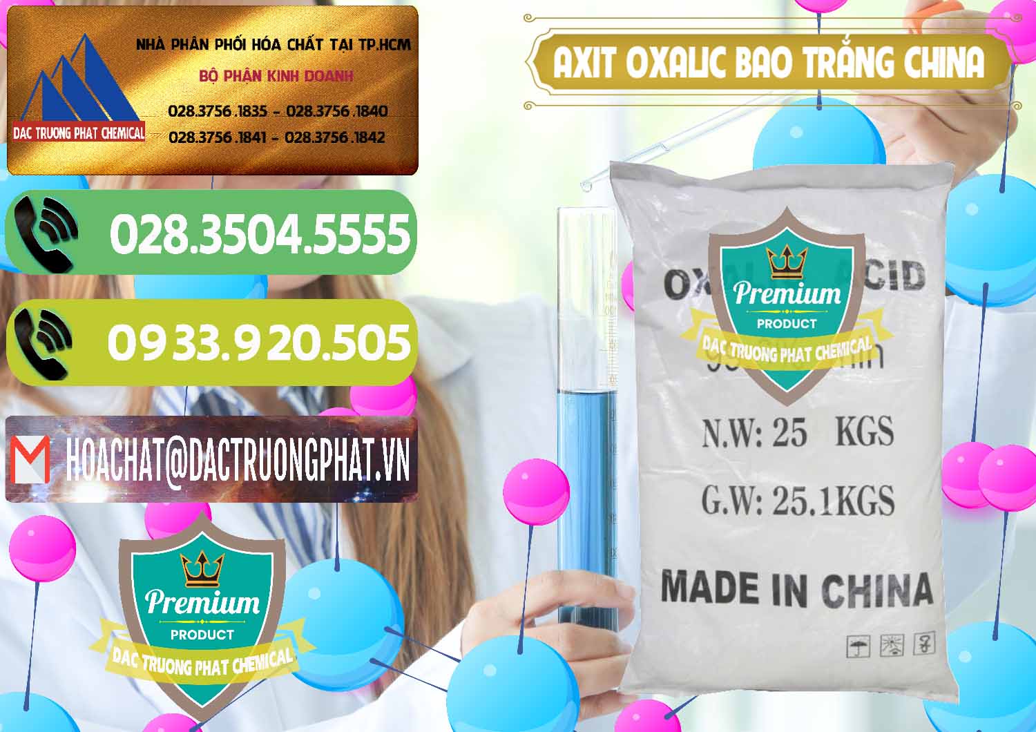 Đơn vị phân phối _ bán Acid Oxalic – Axit Oxalic 99.6% Bao Trắng Trung Quốc China - 0270 - Chuyên bán & cung cấp hóa chất tại TP.HCM - hoachatmientay.vn