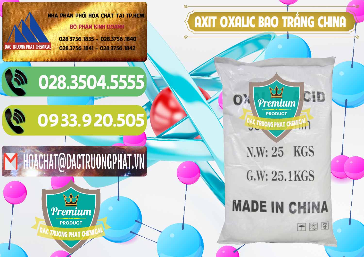 Bán & phân phối Acid Oxalic – Axit Oxalic 99.6% Bao Trắng Trung Quốc China - 0270 - Đơn vị cung cấp _ phân phối hóa chất tại TP.HCM - hoachatmientay.vn