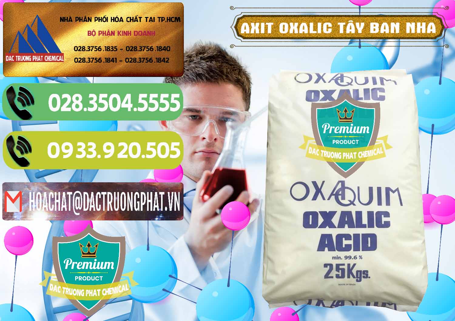 Cung cấp và bán Acid Oxalic – Axit Oxalic 99.6% Tây Ban Nha Spain - 0269 - Công ty phân phối và nhập khẩu hóa chất tại TP.HCM - hoachatmientay.vn