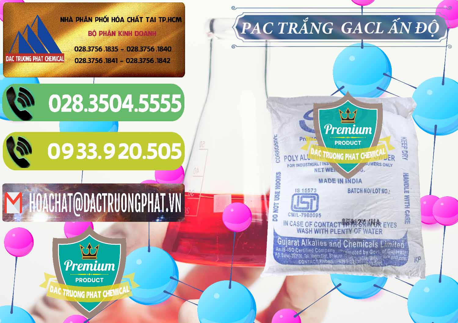 Công ty bán ( cung cấp ) PAC - Polyaluminium Chloride Trắng GACL Ấn Độ India - 0266 - Chuyên nhập khẩu & phân phối hóa chất tại TP.HCM - hoachatmientay.vn