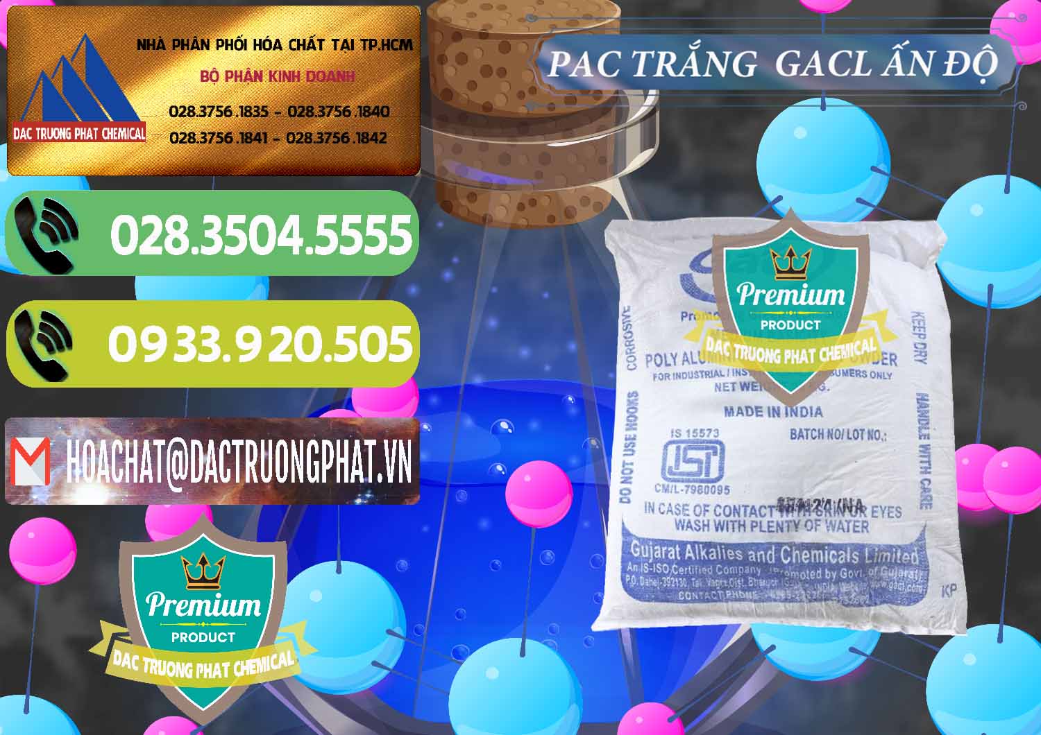 Nơi nhập khẩu - bán PAC - Polyaluminium Chloride Trắng GACL Ấn Độ India - 0266 - Đơn vị chuyên cung ứng - phân phối hóa chất tại TP.HCM - hoachatmientay.vn