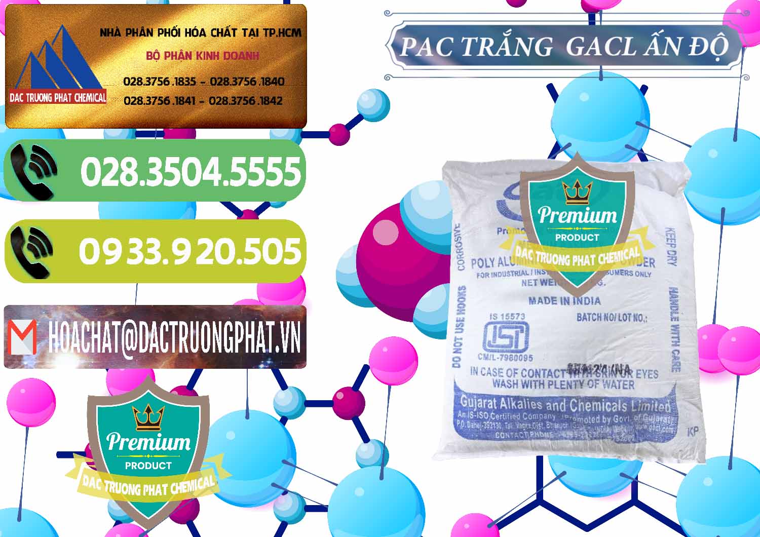 Đơn vị phân phối - bán PAC - Polyaluminium Chloride Trắng GACL Ấn Độ India - 0266 - Công ty cung cấp _ phân phối hóa chất tại TP.HCM - hoachatmientay.vn