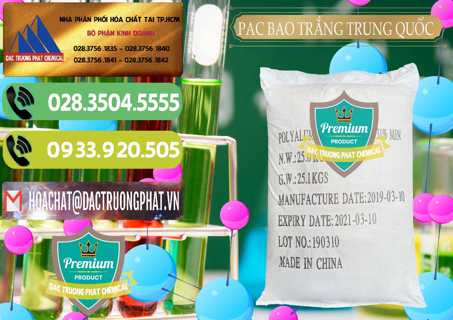Kinh doanh _ bán PAC - Polyaluminium Chloride Bao Trắng Trung Quốc China - 0108 - Phân phối _ cung cấp hóa chất tại TP.HCM - hoachatmientay.vn