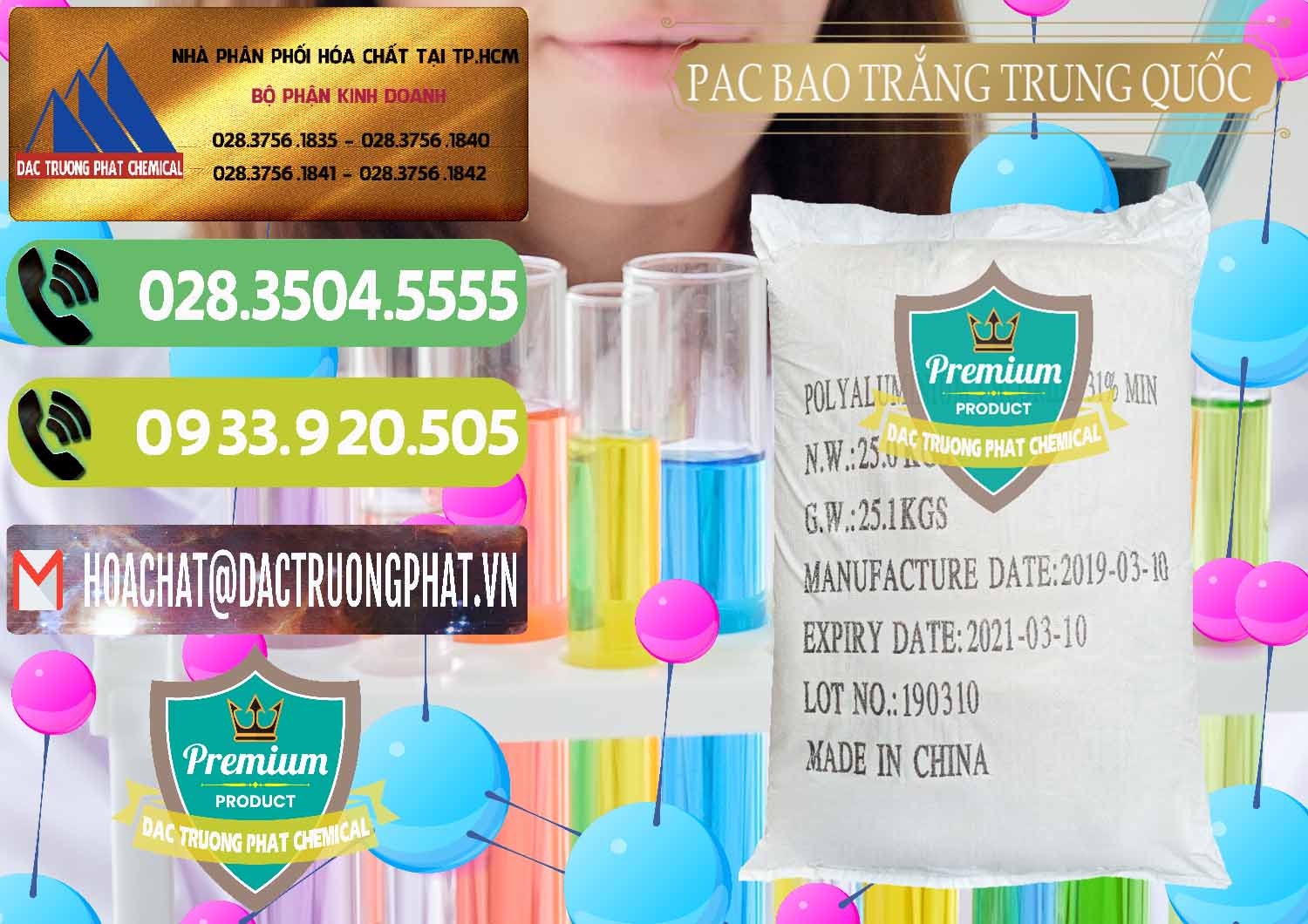 Nơi bán & phân phối PAC - Polyaluminium Chloride Bao Trắng Trung Quốc China - 0108 - Chuyên cung cấp ( kinh doanh ) hóa chất tại TP.HCM - hoachatmientay.vn