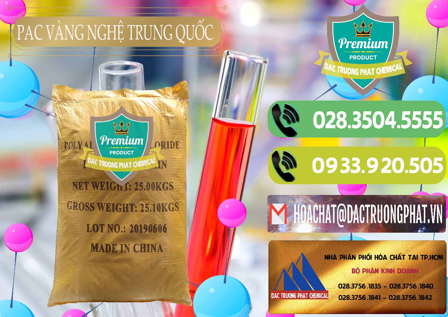 Chuyên bán và cung cấp PAC - Polyaluminium Chloride Vàng Nghệ Trung Quốc China - 0110 - Chuyên cung cấp và nhập khẩu hóa chất tại TP.HCM - hoachatmientay.vn