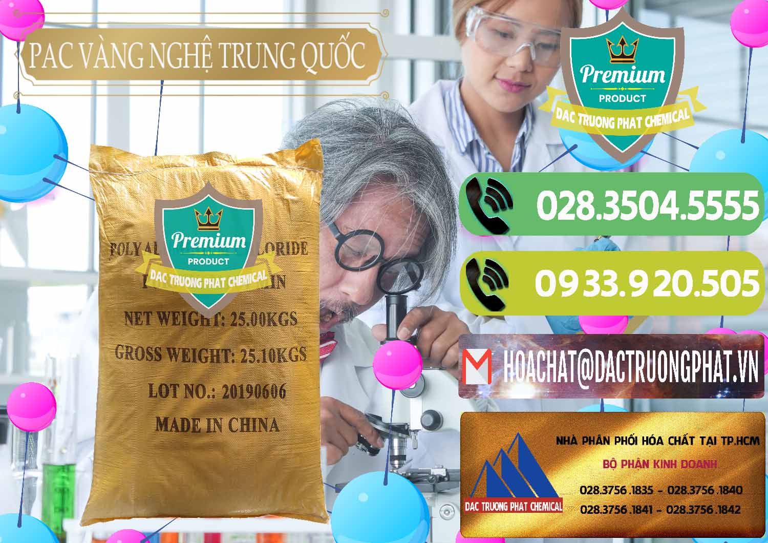 Cty chuyên cung ứng _ bán PAC - Polyaluminium Chloride Vàng Nghệ Trung Quốc China - 0110 - Cty chuyên phân phối _ nhập khẩu hóa chất tại TP.HCM - hoachatmientay.vn