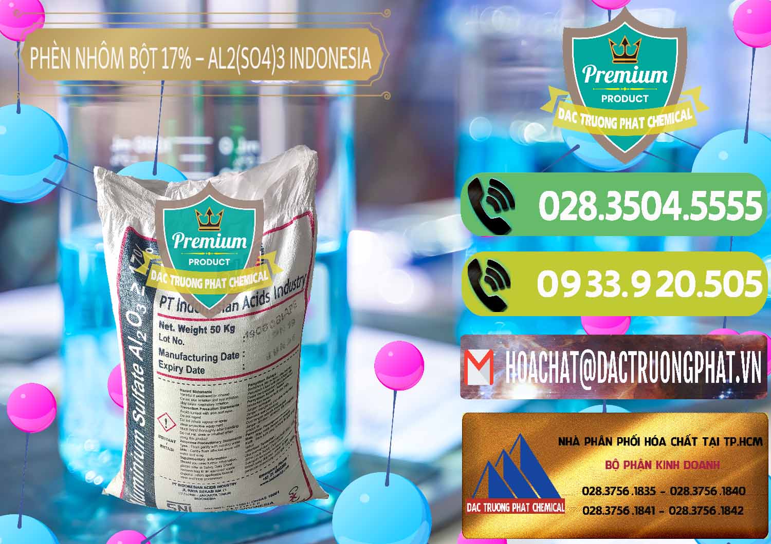 Nơi nhập khẩu & bán Phèn Nhôm Bột - Al2(SO4)3 17% bao 50kg Indonesia - 0112 - Cty chuyên nhập khẩu và cung cấp hóa chất tại TP.HCM - hoachatmientay.vn