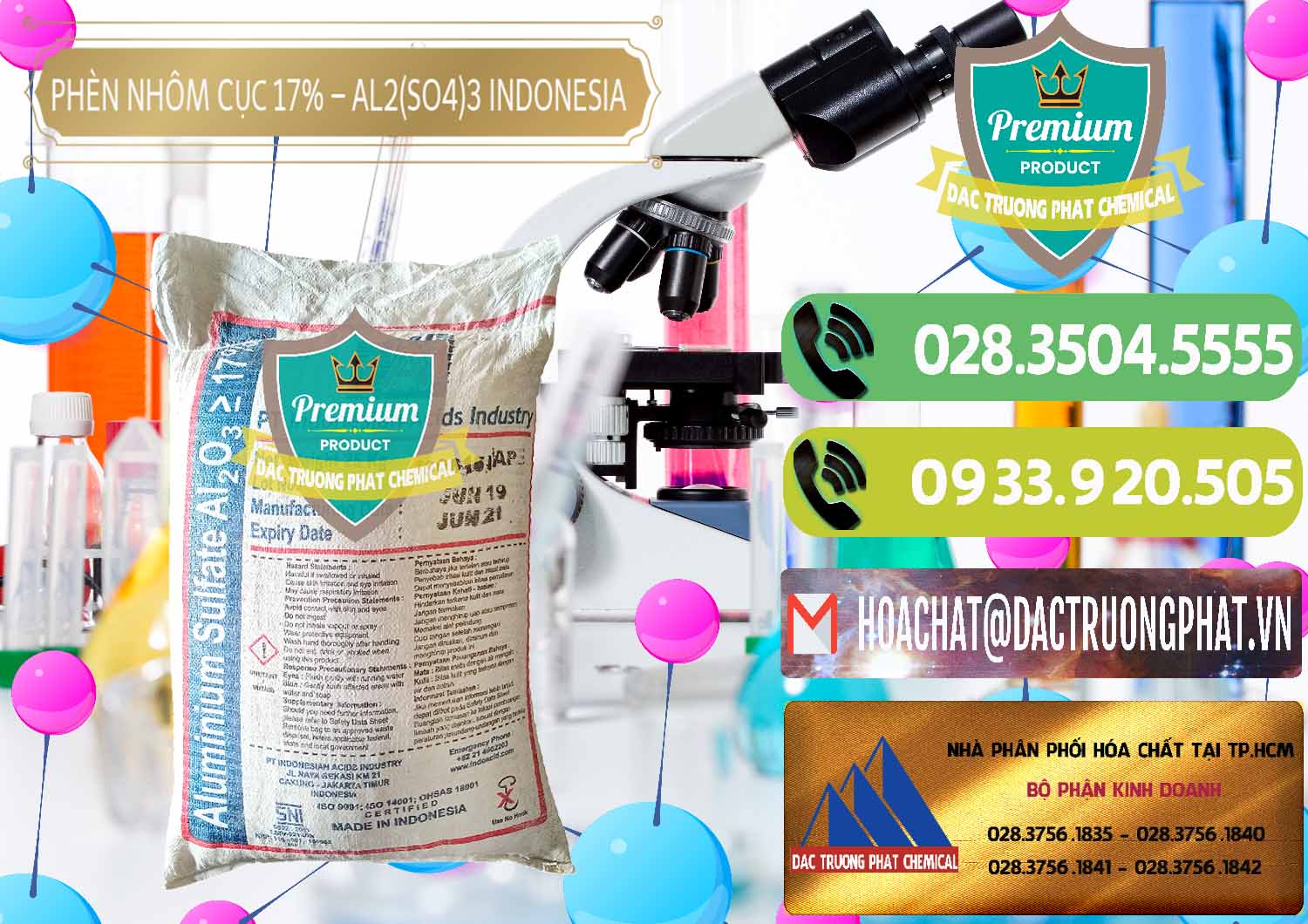 Nơi cung cấp - bán Phèn Nhôm Cục - Al2(SO4)3 17% bao 25kg Indonesia - 0115 - Đơn vị nhập khẩu và phân phối hóa chất tại TP.HCM - hoachatmientay.vn